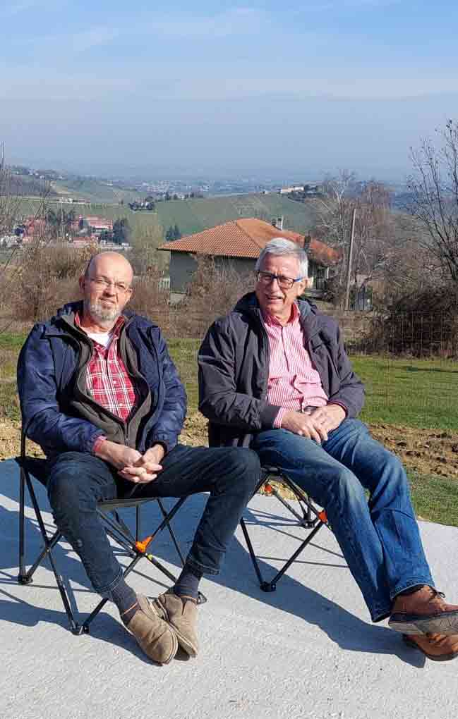 Der Autor und seinen Ehemann auf den Aussichtsterrasse